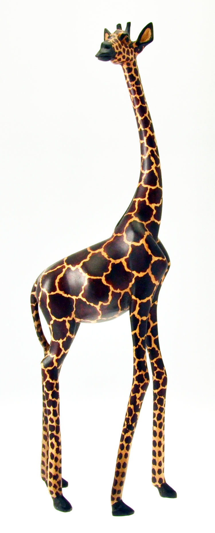 Giraffa piccola miniatura in legno naturale bamboo animale marca Hape 