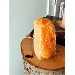 lampada in calcite arancio