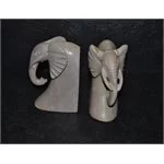 Fermalibro elefante in pietra