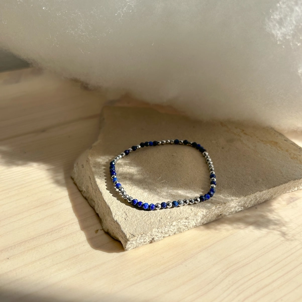 bracciale double - ematite e lapislazzuli