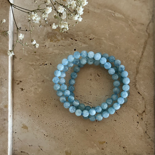 bracciale elastico - Acquamarina