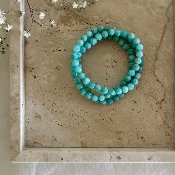 bracciale elastico - Amazzonite