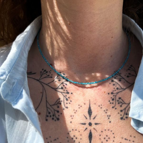 girocollo Clelia - Apatite Blu