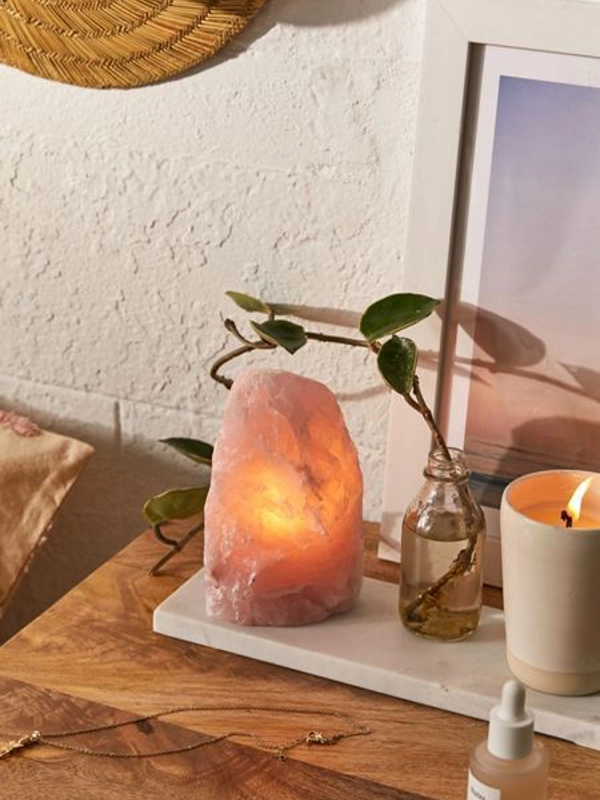 Lampada di Quarzo Rosa