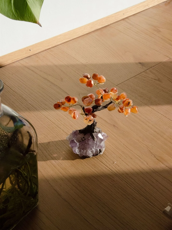 bonsai fatto a mano in Agata Corniola