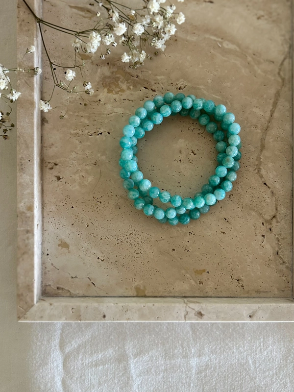 bracciale elastico - Amazzonite