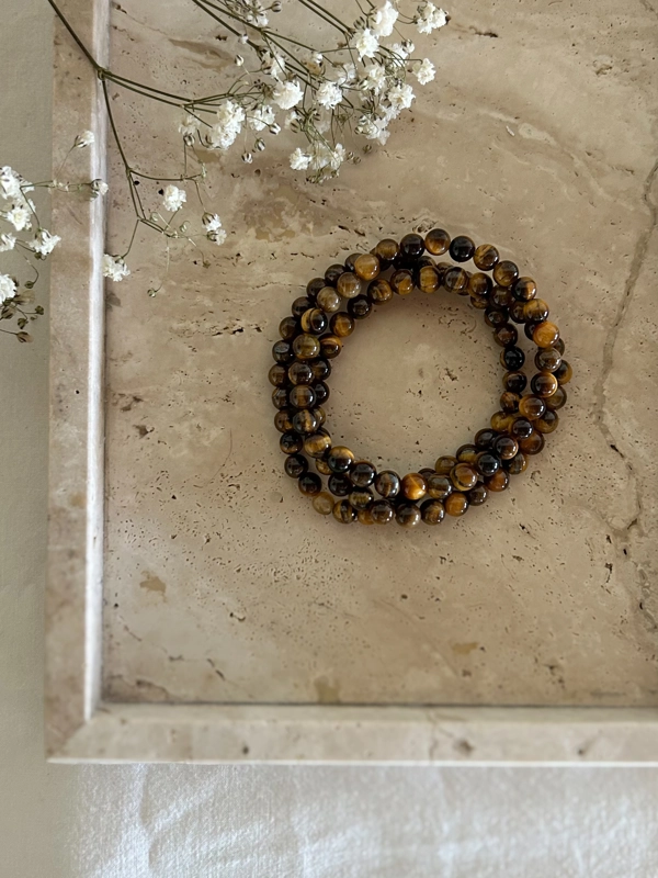 bracciale elastico - Occhio di Tigre