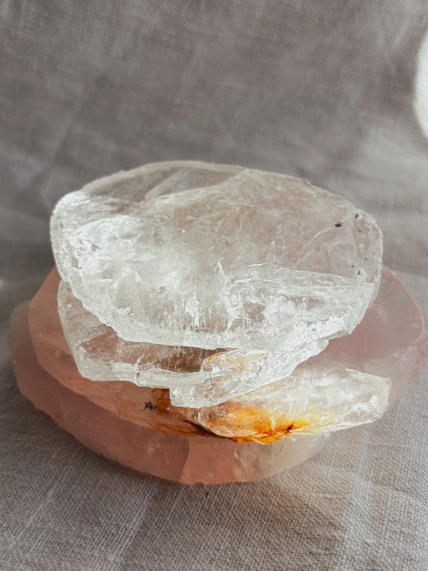 Piatto di Quarzo - carica pietre ed acqua