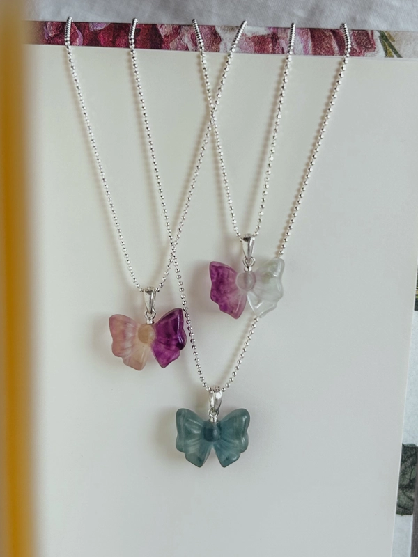 collana Fiocco di Fluorite