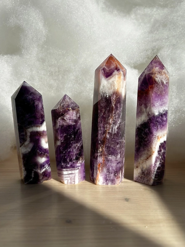 Punte in Ametista Fasciata 