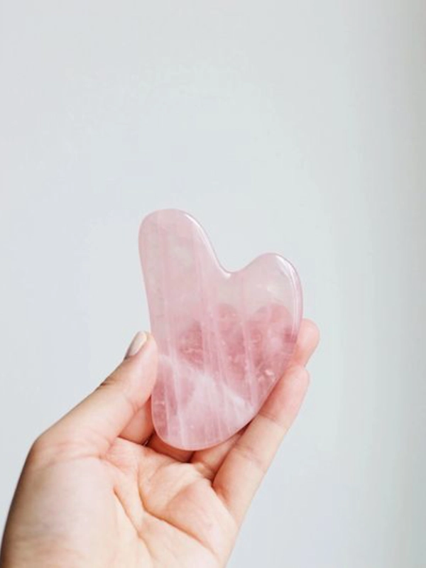gua sha quarzo rosa