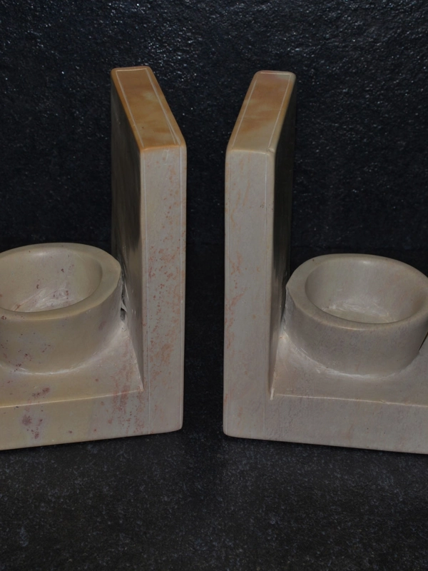 Fermalibro ciotola in pietra