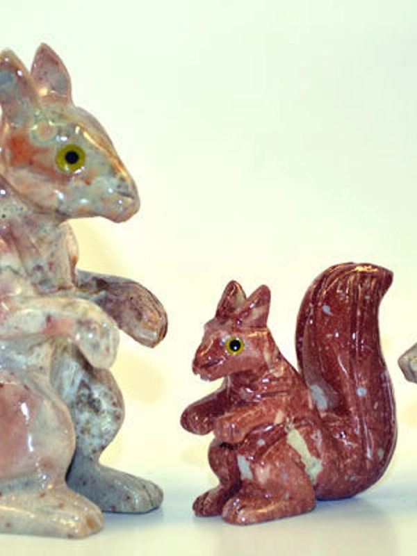 Scoiattolo pietra cm. 3