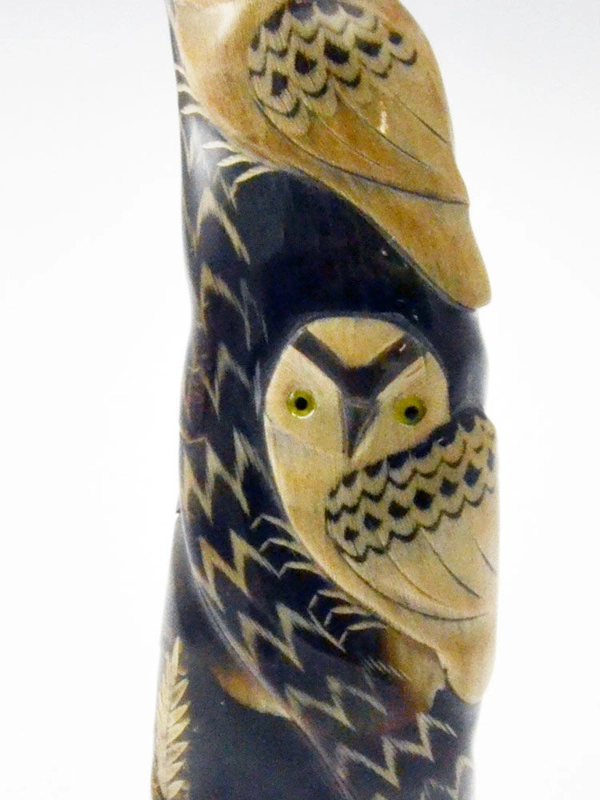 Scultura corno 2gufi