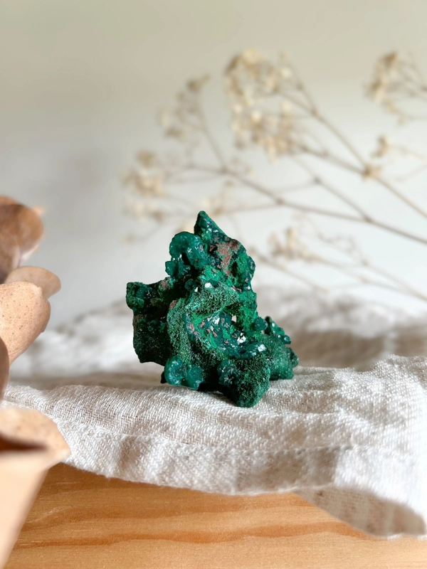 Malachite con Dioptasio