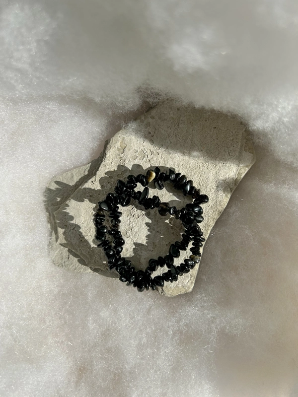 bracciale chips - Ossidiana