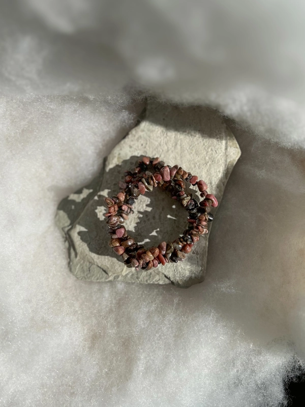 bracciale chips - Rodonite