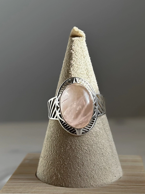 anello Quarzo Rosa