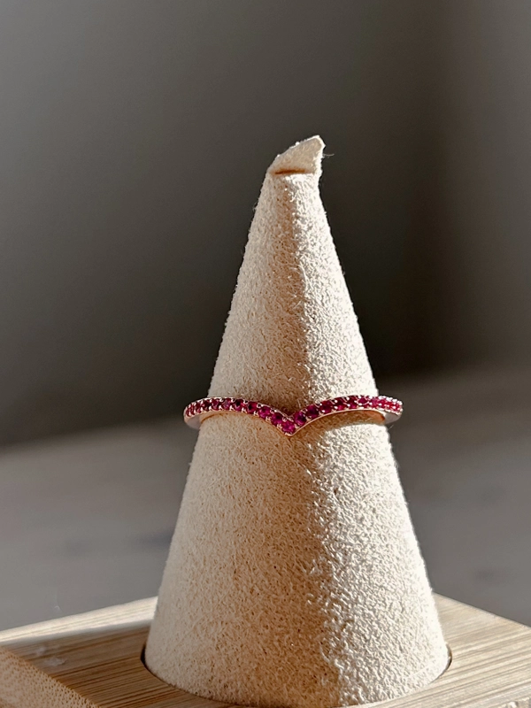 Anello V - Rubellite