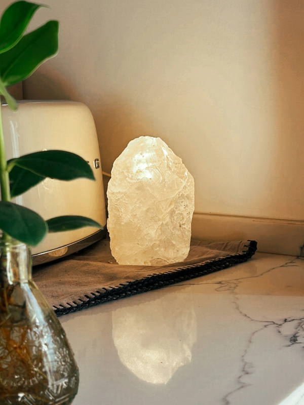 lampada quarzo ialino grezza