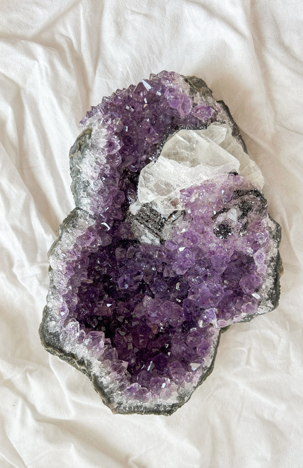 Ametista con Calcite dal brasile - B