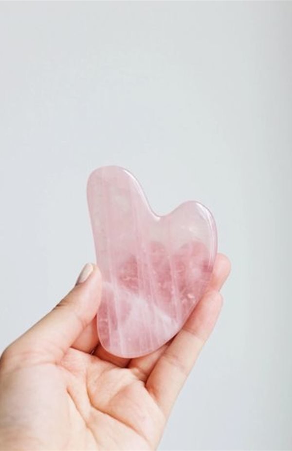 gua sha quarzo rosa