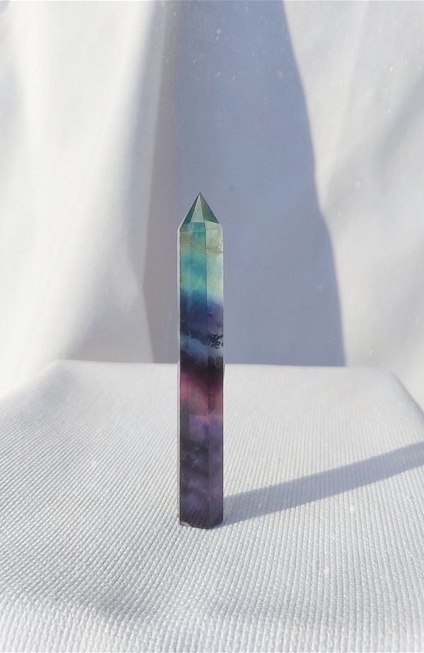 Punta in Fluorite Arcobaleno