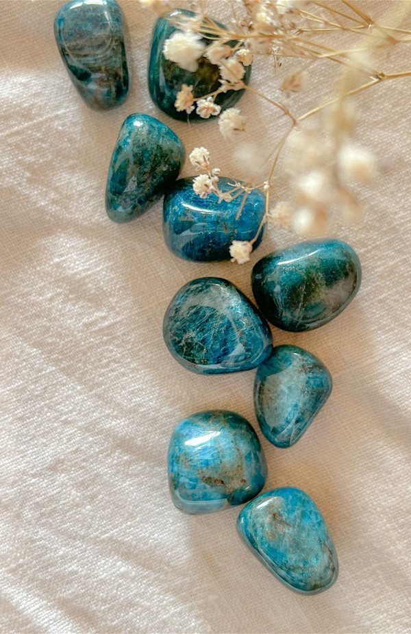Apatite Blu burattata