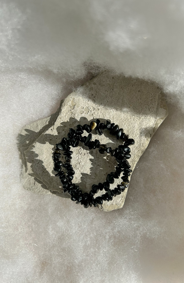 bracciale chips - Ossidiana