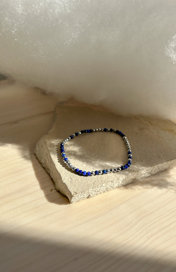 bracciale double - ematite e lapislazzuli