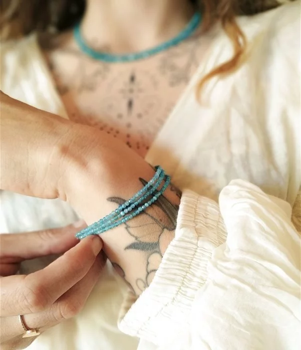bracciale Elisa - Apatite Blu