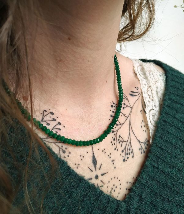 collana sfaccettata Giada