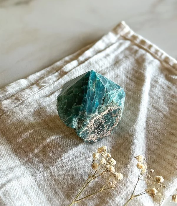 punta in Apatite blu