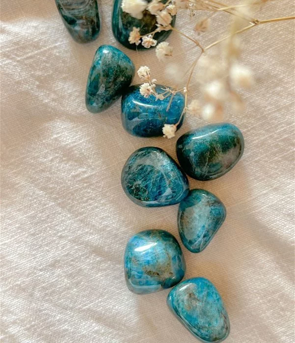 Apatite Blu burattata