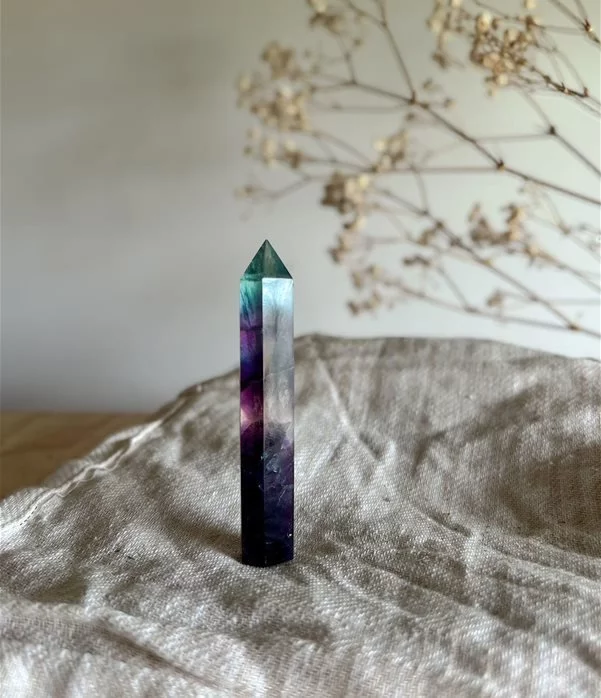 punta in Fluorite Arcobaleno