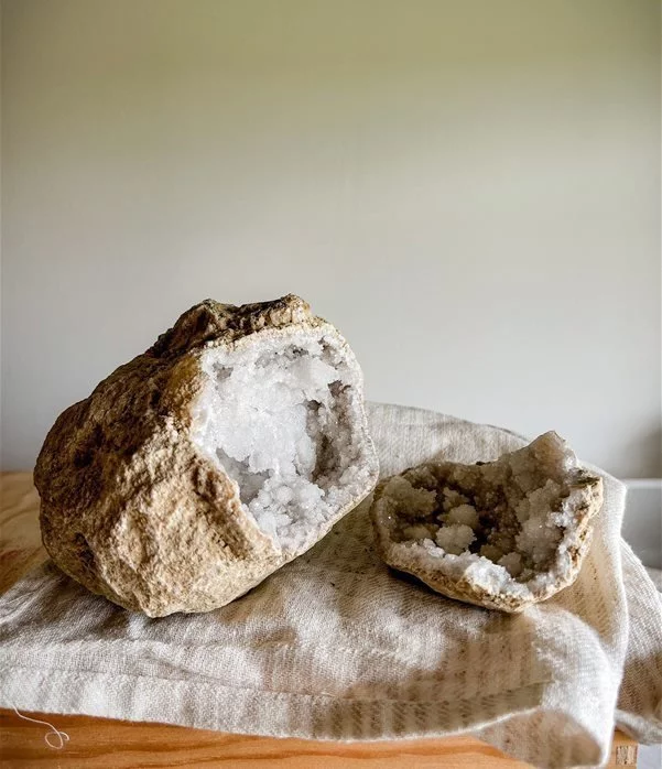geode di Calcite Bianca - big