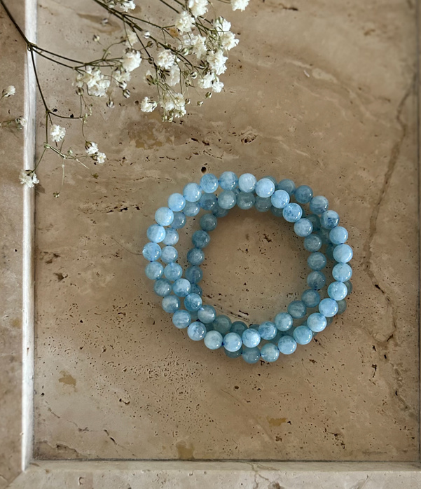 bracciale elastico - Acquamarina
