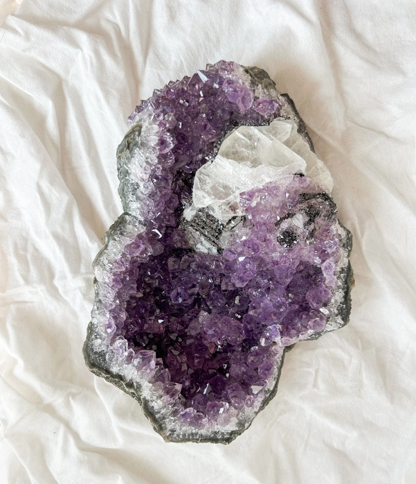 Ametista con Calcite dal brasile - B