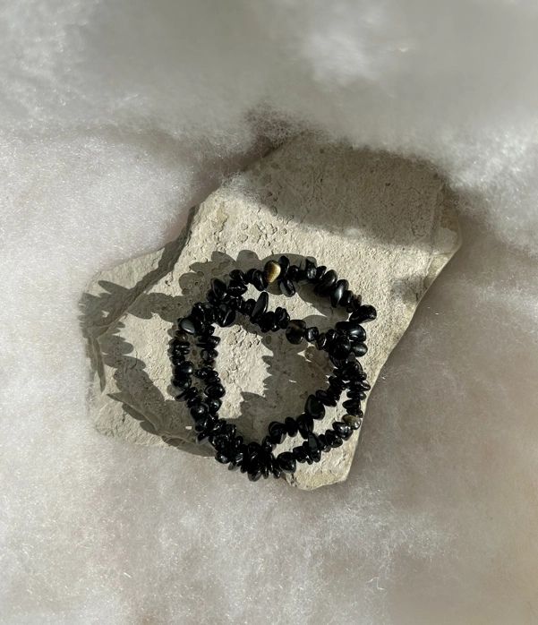 bracciale chips - Ossidiana