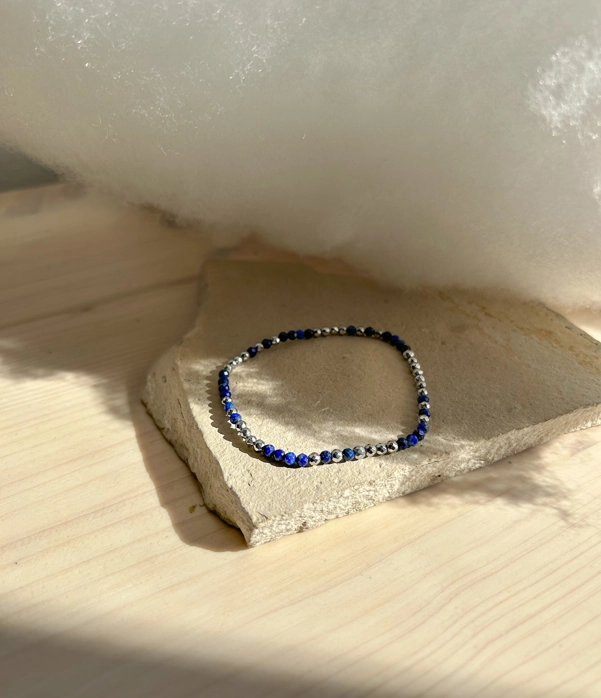 bracciale double - ematite e lapislazzuli