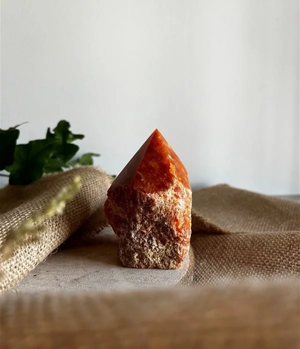 punta in Calcite arancio