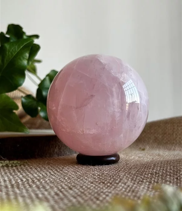 sfera in Quarzo Rosa