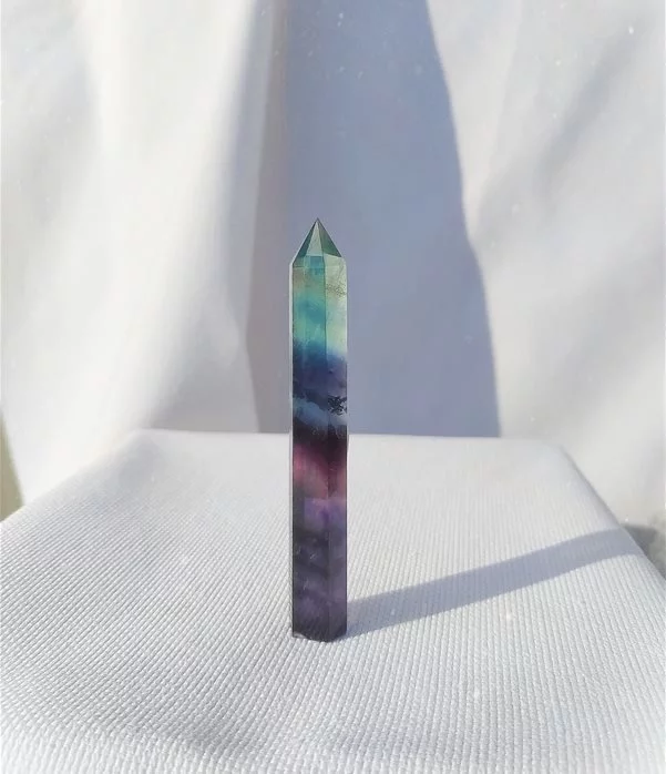 Punta in Fluorite Arcobaleno