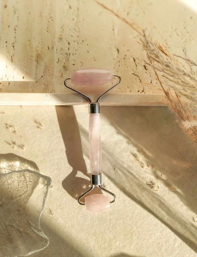 crystal roller quarzo rosa