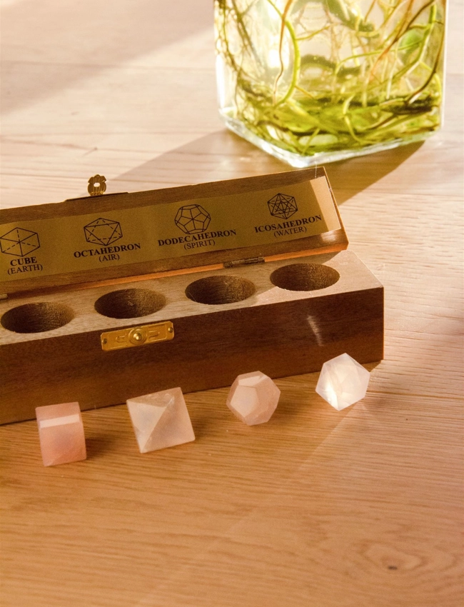prismi in quarzo rosa