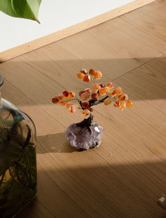 bonsai fatto a mano in Agata Corniola