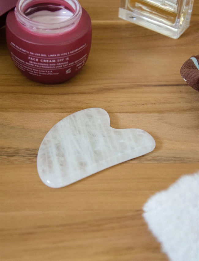 gua sha quarzo ialino