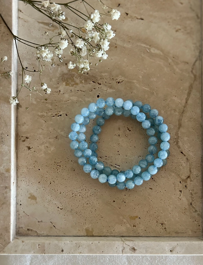 bracciale elastico - Acquamarina