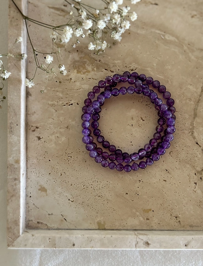 bracciale elastico - Ametista