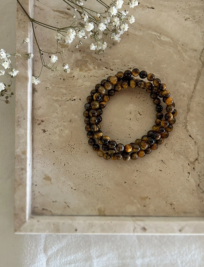 bracciale elastico - Occhio di Tigre